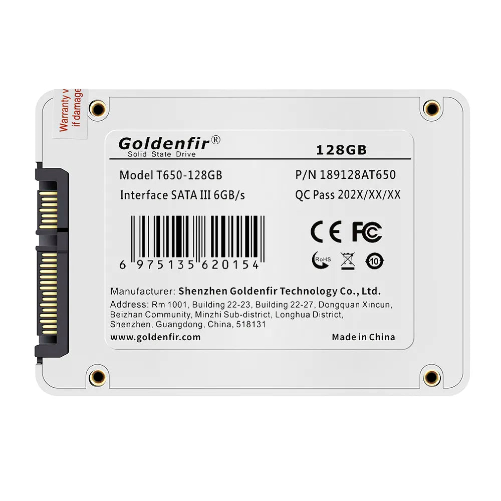 Goldenfir SSD 120GB 250GB 500GB 960GB SSD 2.5 Hard Drive Disk Disc Solid State Disks 2.5 " Internal